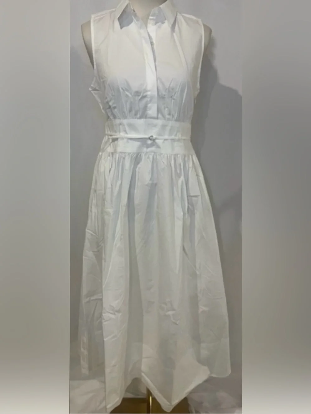 J.Crew Tall Fitted-waist shirtdress in cotton poplin